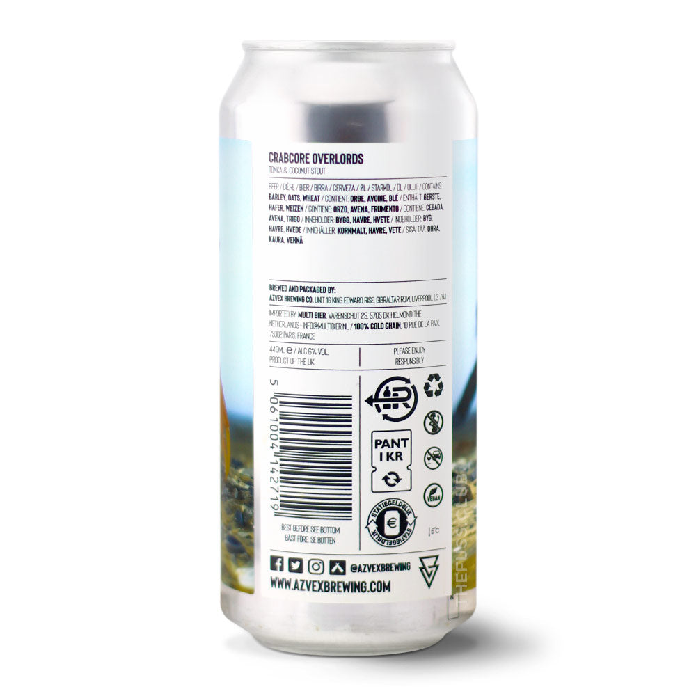 Azvex Brewing Company Crabcore Overlords Stout - Other craft beer home delivery UK