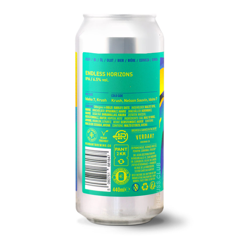 Verdant Brewing Co Endless Horizons IPA - New England / Hazy craft beer home delivery UK