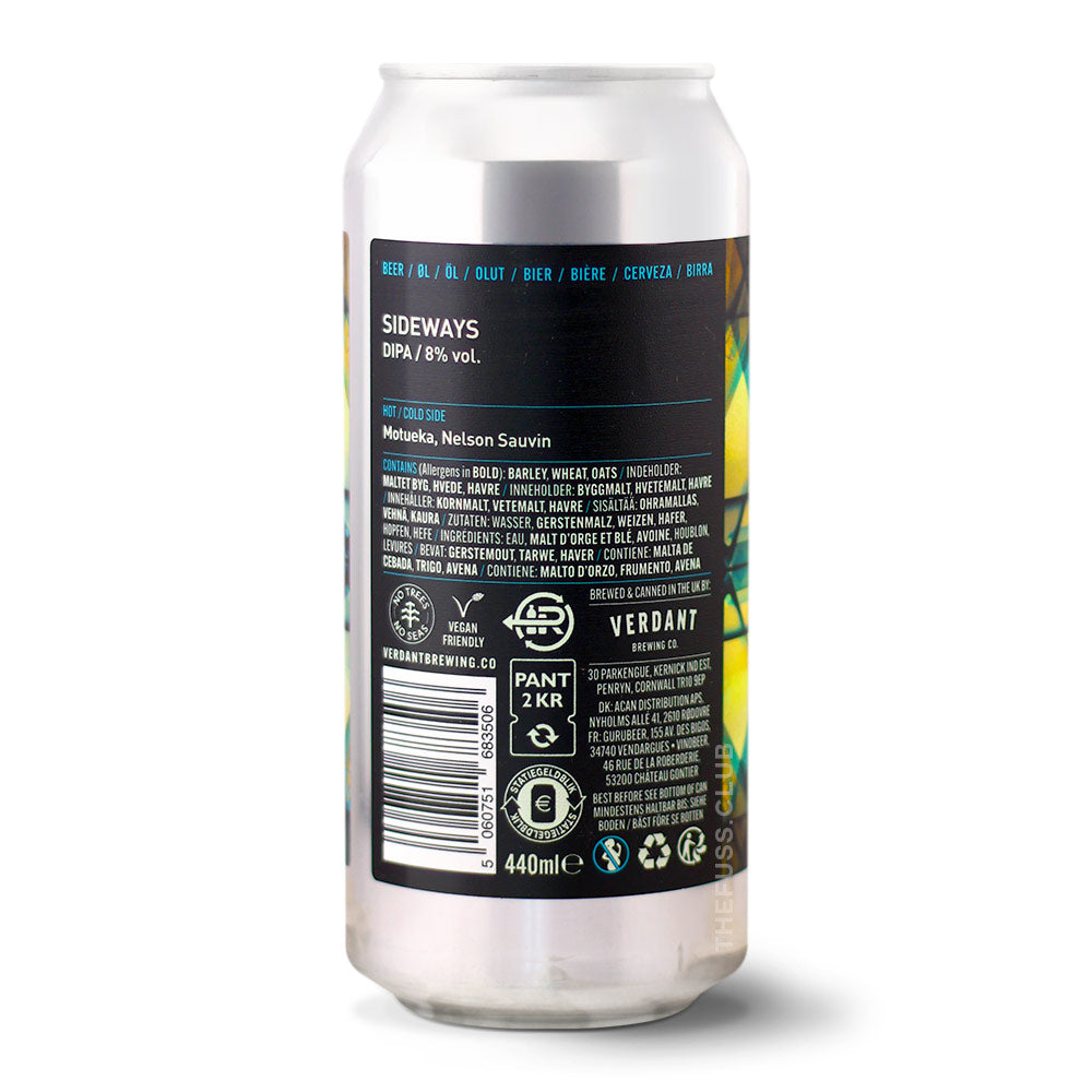 Verdant Brewing Co Sideways IPA - Imperial / Double craft beer home delivery UK