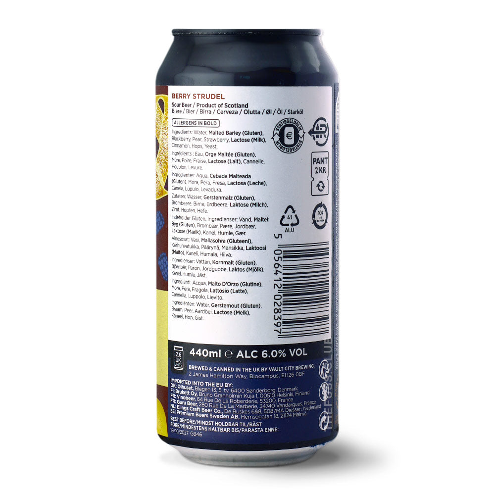 Vault City Brewing Berry Strudel Sour - Smoothie / Pastry craft beer home delivery UK