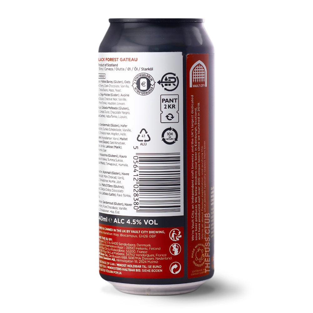 Vault City Brewing Tonka Black Forest Gateau Sour - Smoothie / Pastry craft beer home delivery UK