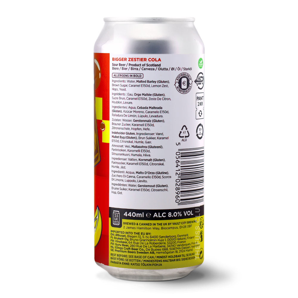 Vault City Brewing Bigger Zestier Cola Sour - Other craft beer home delivery UK