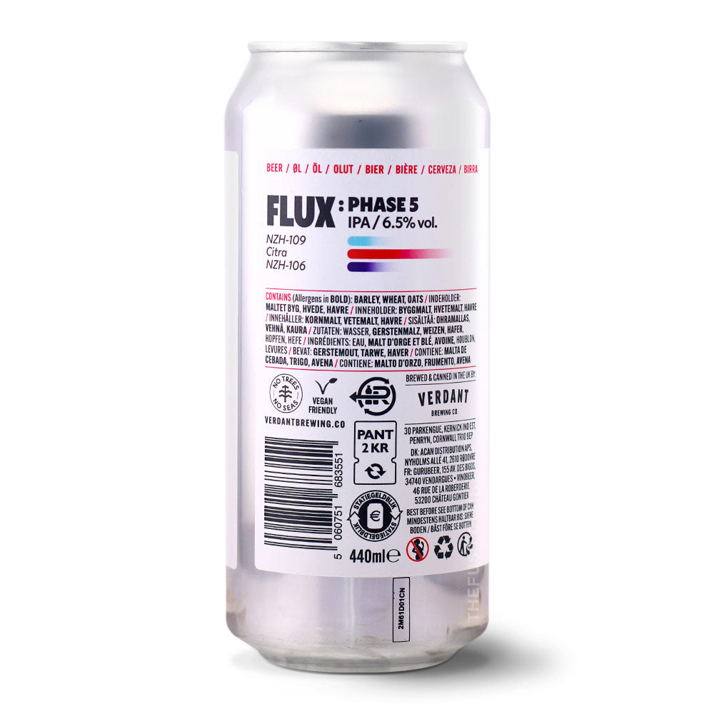 Verdant Brewing Co Flux Phase 5 IPA - New England / Hazy craft beer home delivery UK