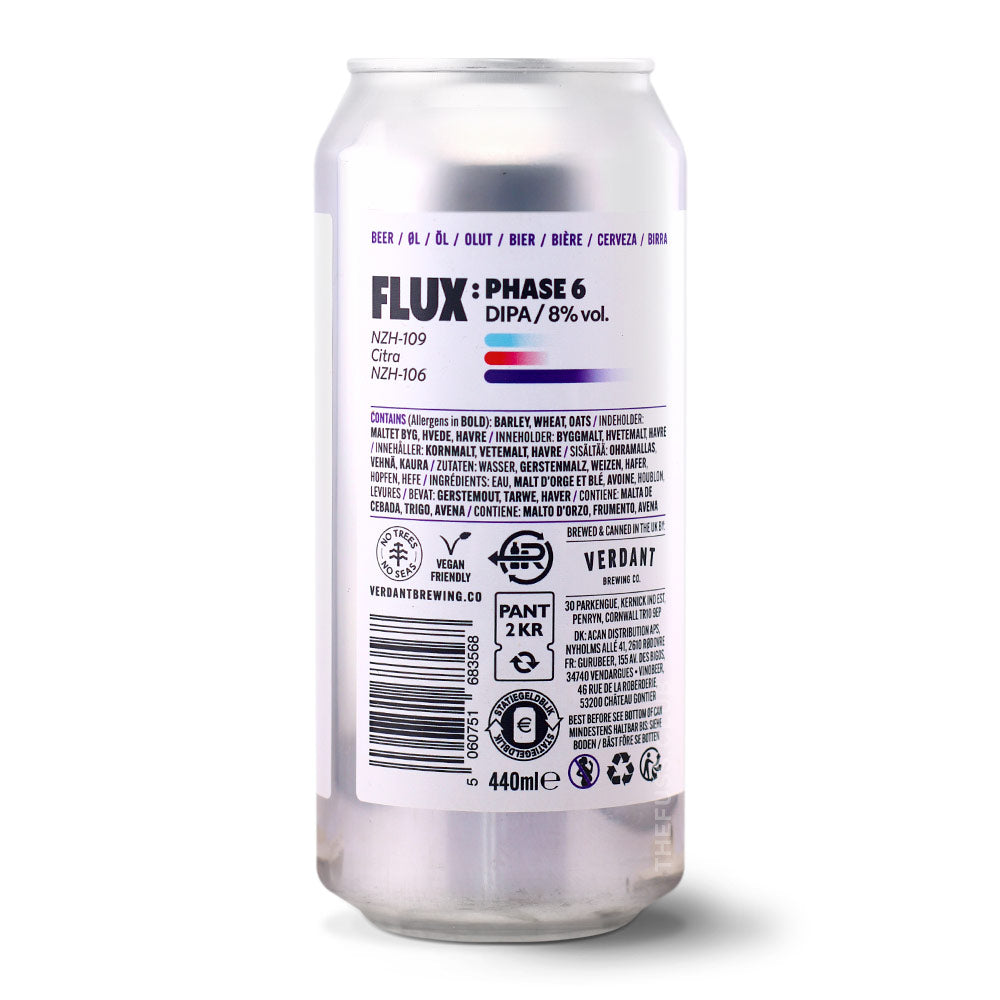 Verdant Brewing Co Flux Phase 6 IPA - Imperial / Double New England / Hazy craft beer home delivery UK