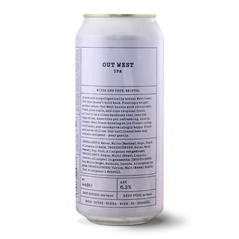 Wiper And True Out West IPA - American craft beer home delivery UK