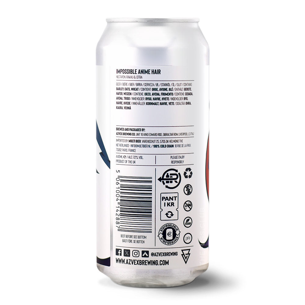 Azvex Brewing Company Impossible Anime Hair IPA - New England / Hazy craft beer home delivery UK
