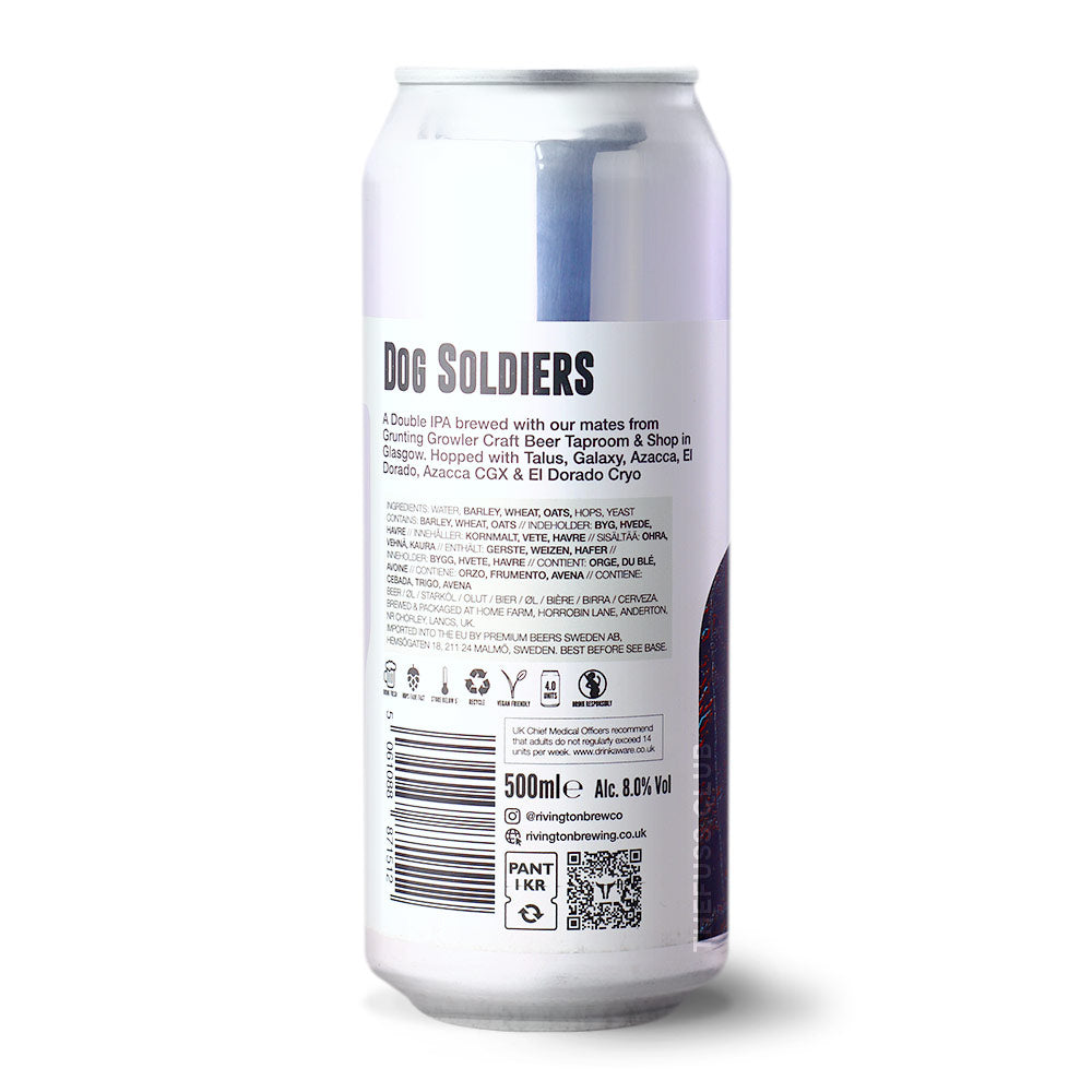 Rivington Brewing Co Dog Soldiers IPA - Imperial / Double craft beer home delivery UK