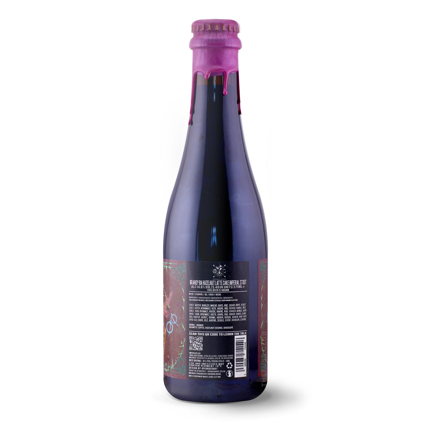Tartarus Beers Brandy Barrel Aged Jersey Devil - Brandy BA Hazelnut Latte Cake Imperial Stout Stout - Imperial / Double craft beer home delivery UK