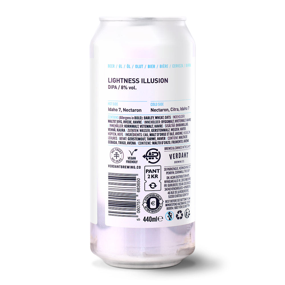 Verdant Brewing Co Lightness Illusion IPA - Imperial / Double craft beer home delivery UK