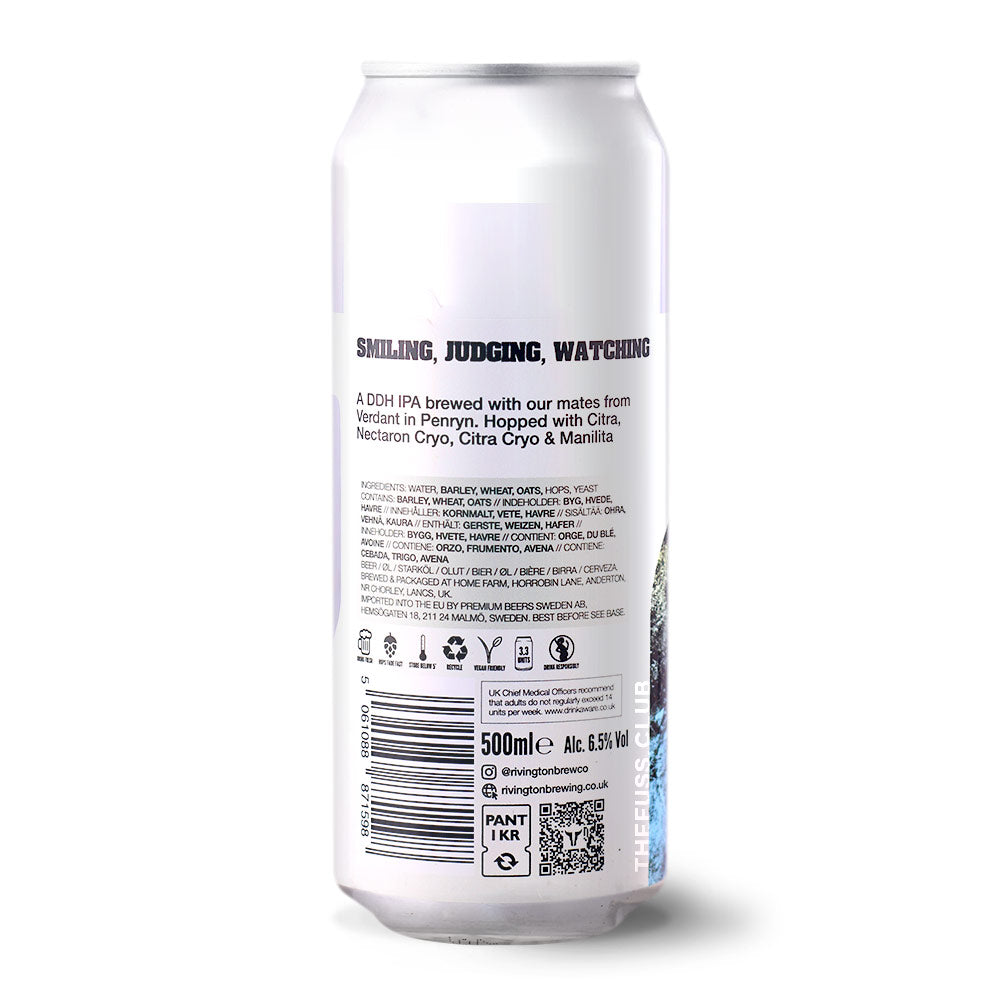Rivington Brewing Co Smiling, Judging, Watching IPA - New England / Hazy craft beer home delivery UK