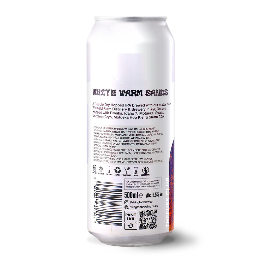Rivington Brewing Co White Warm Sands IPA - New England / Hazy craft beer home delivery UK