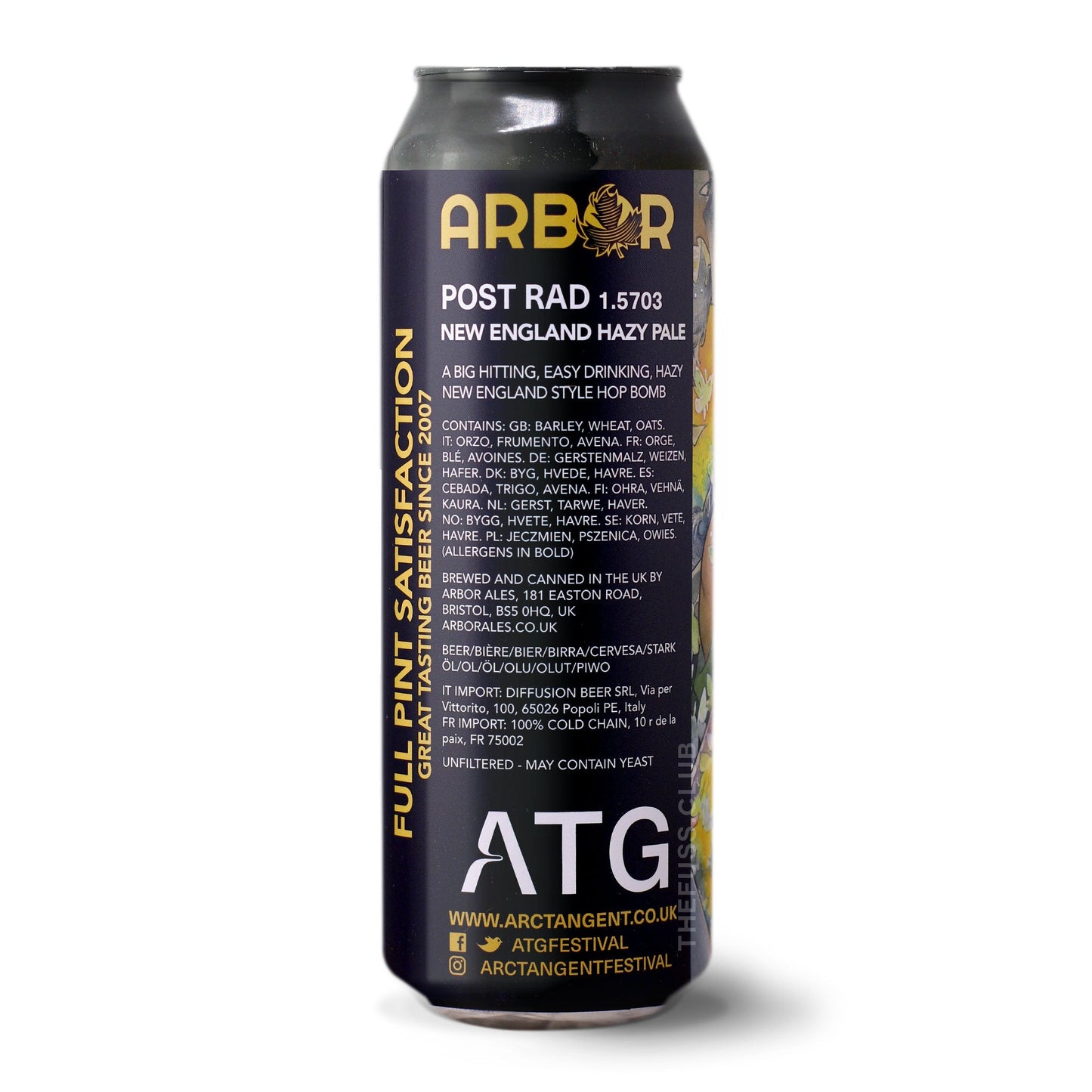 Arbor Ales Post Rad 1.5703 Pale Ale - New England / Hazy craft beer home delivery UK