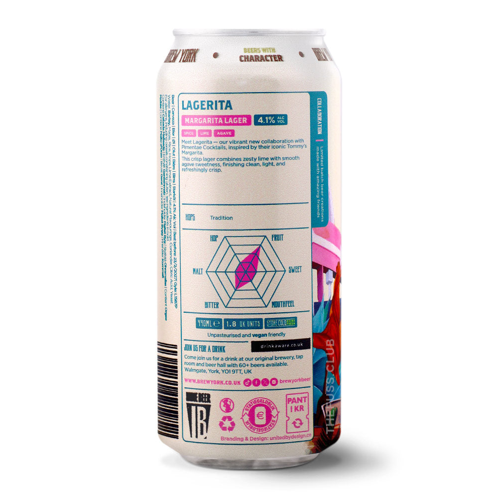 Brew York Lagerita Lager - Other craft beer home delivery UK