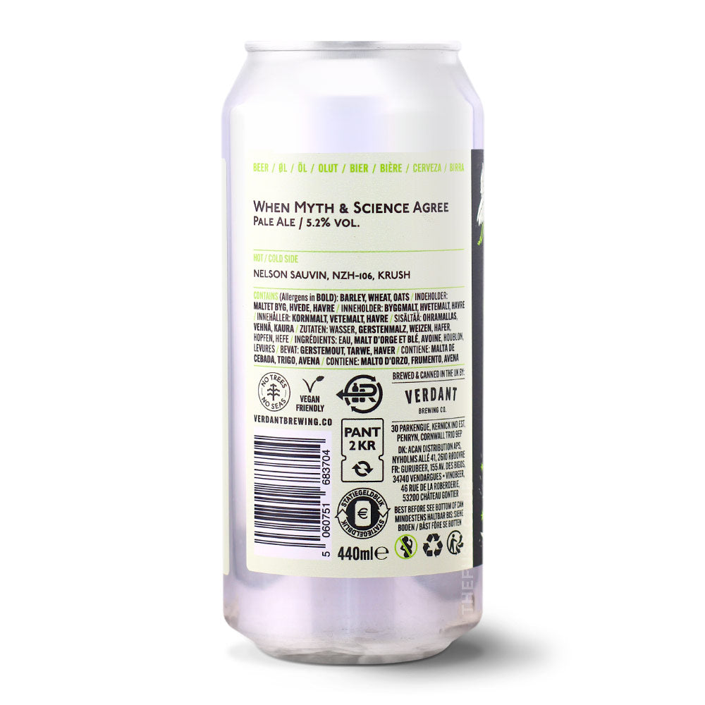 Verdant Brewing Co When Myth & Science Agree Pale Ale - New England / Hazy craft beer home delivery UK