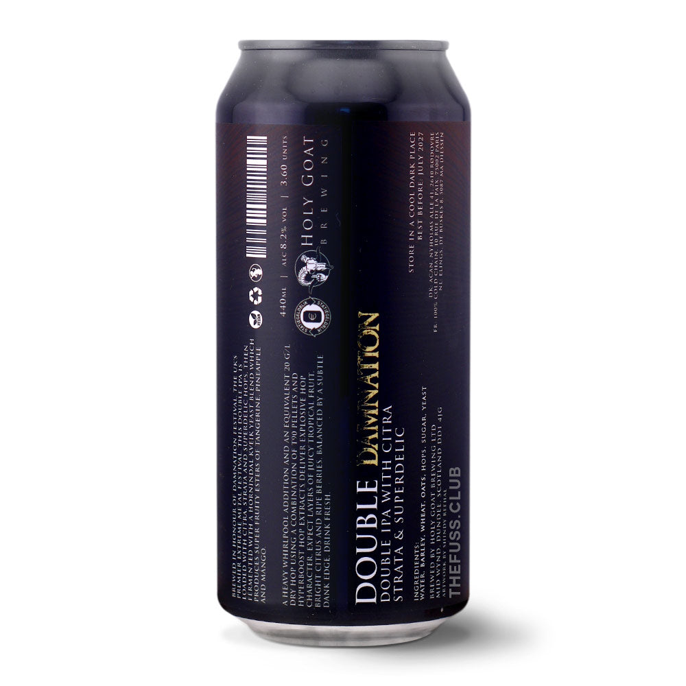 Holy Goat Brewing Double Damnation IPA - Imperial / Double craft beer home delivery UK