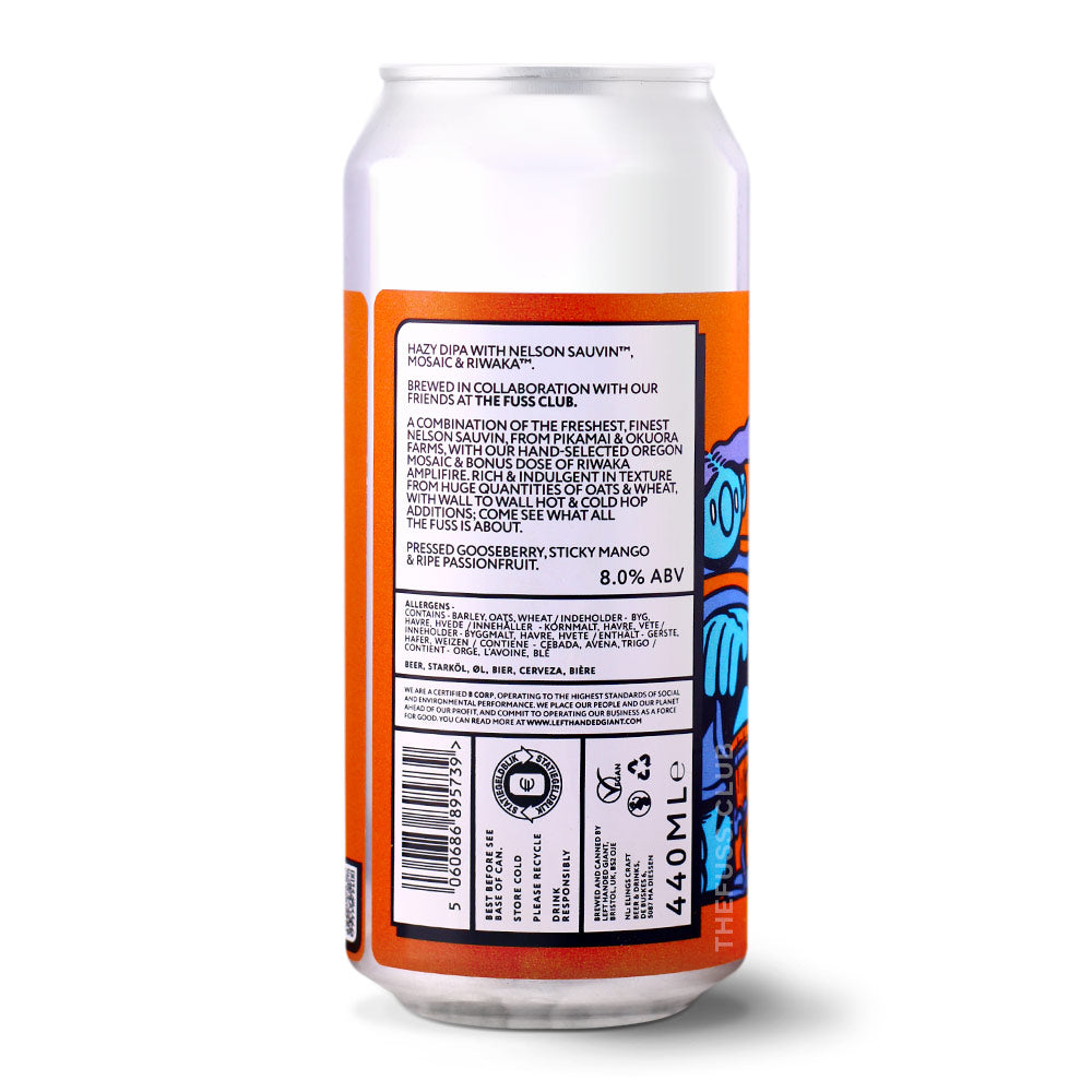 Left Handed Giant Big Fuss IPA - Imperial / Double New England / Hazy craft beer home delivery UK