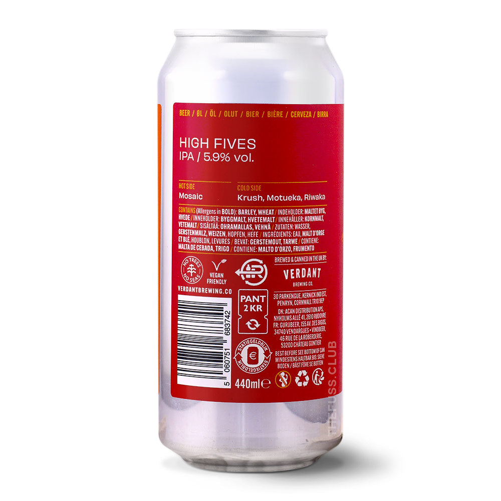 Verdant Brewing Co High Fives IPA - English craft beer home delivery UK