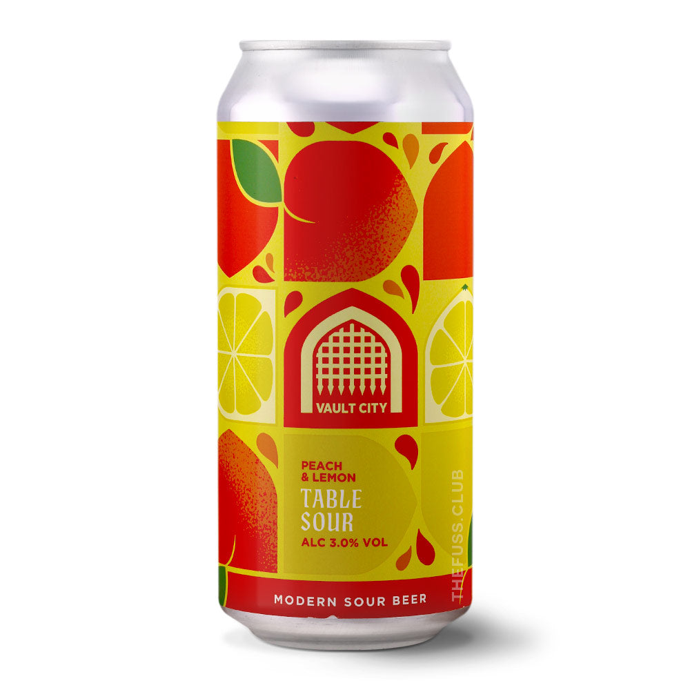Vault City Brewing Peach & Lemon Table Sour Sour - Fruited craft beer home delivery UK
