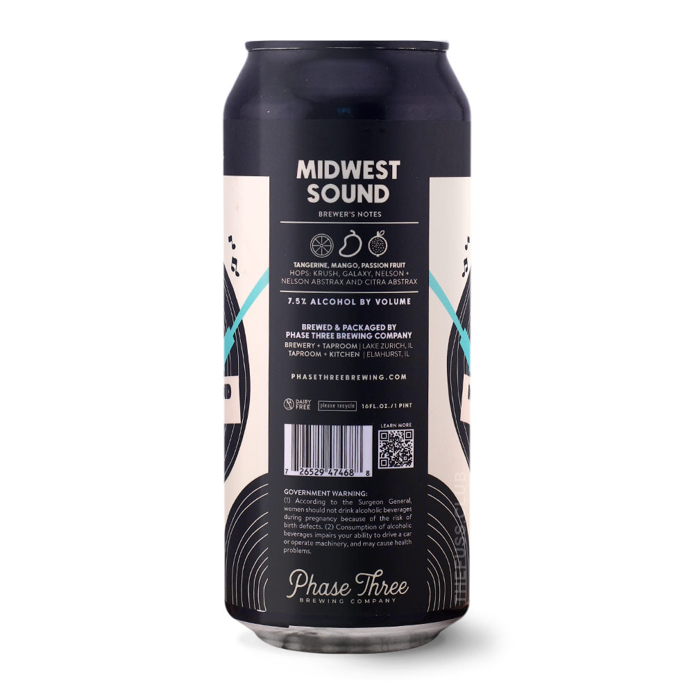 Phase Three Brewing Midwest Sound IPA - Imperial / Double New England / Hazy craft beer home delivery UK