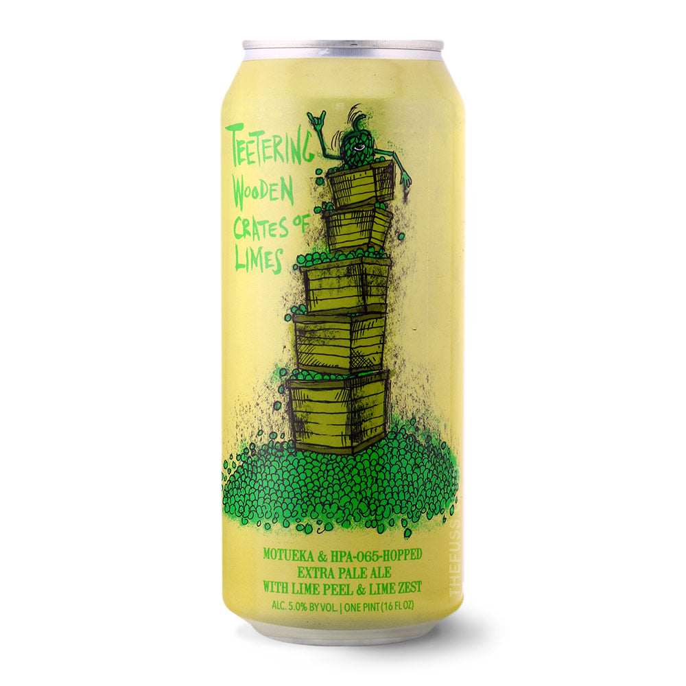 Hop Butcher for the World Teetering Wooden Crates of Limes Pale Ale - XPA (Extra Pale) craft beer home delivery UK