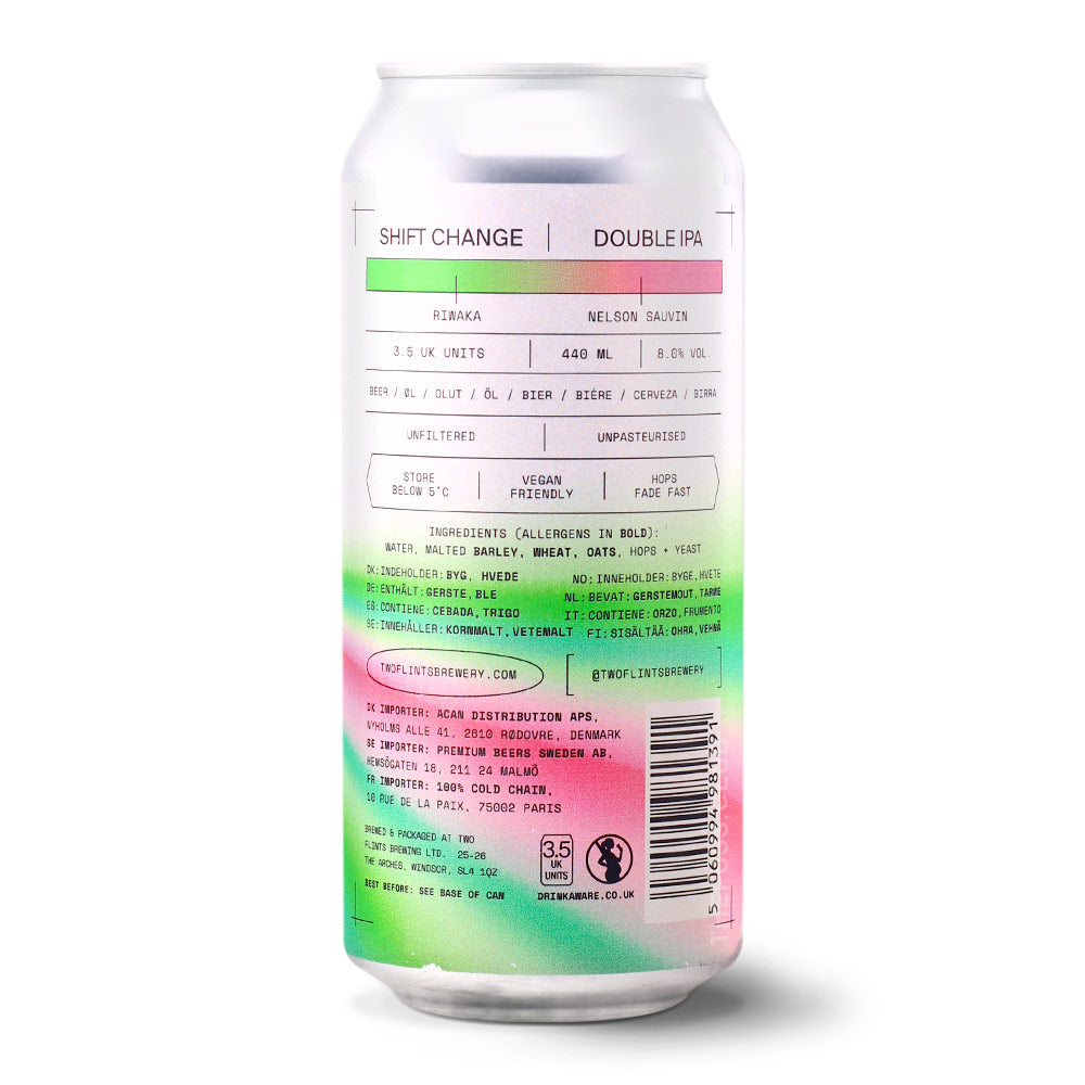 Two Flints Brewery Shift Change IPA - Imperial / Double New England / Hazy craft beer home delivery UK