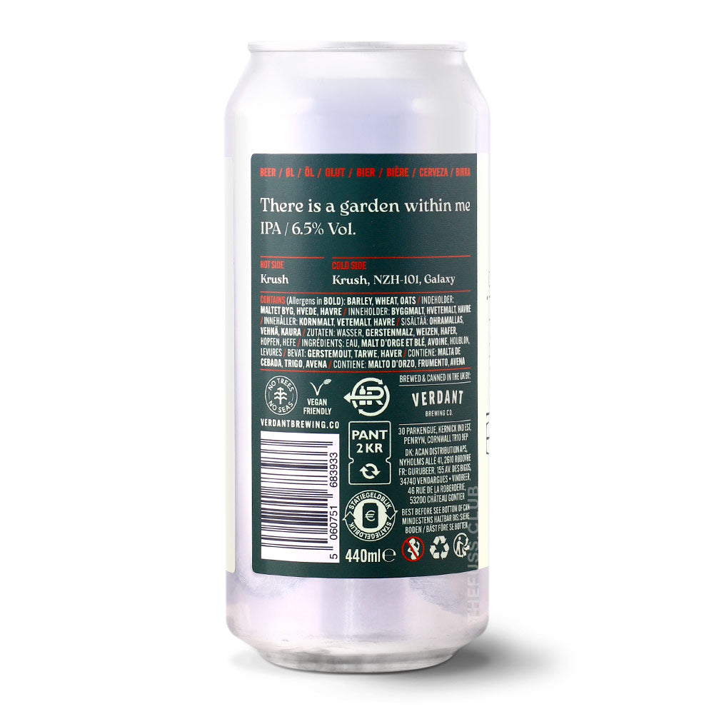 Verdant Brewing Co There Is A Garden WIthin Me IPA - Other craft beer home delivery UK