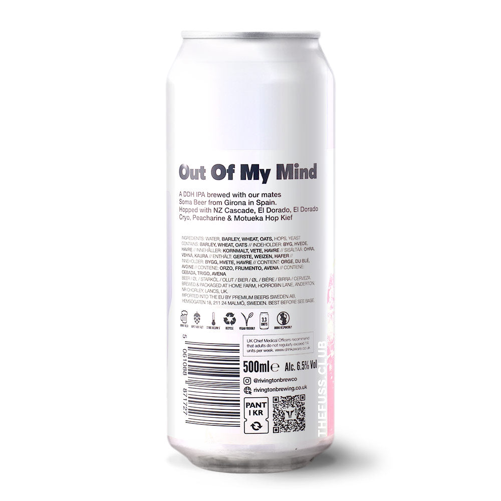Rivington Brewing Co Out Of My Mind IPA - New England / Hazy craft beer home delivery UK