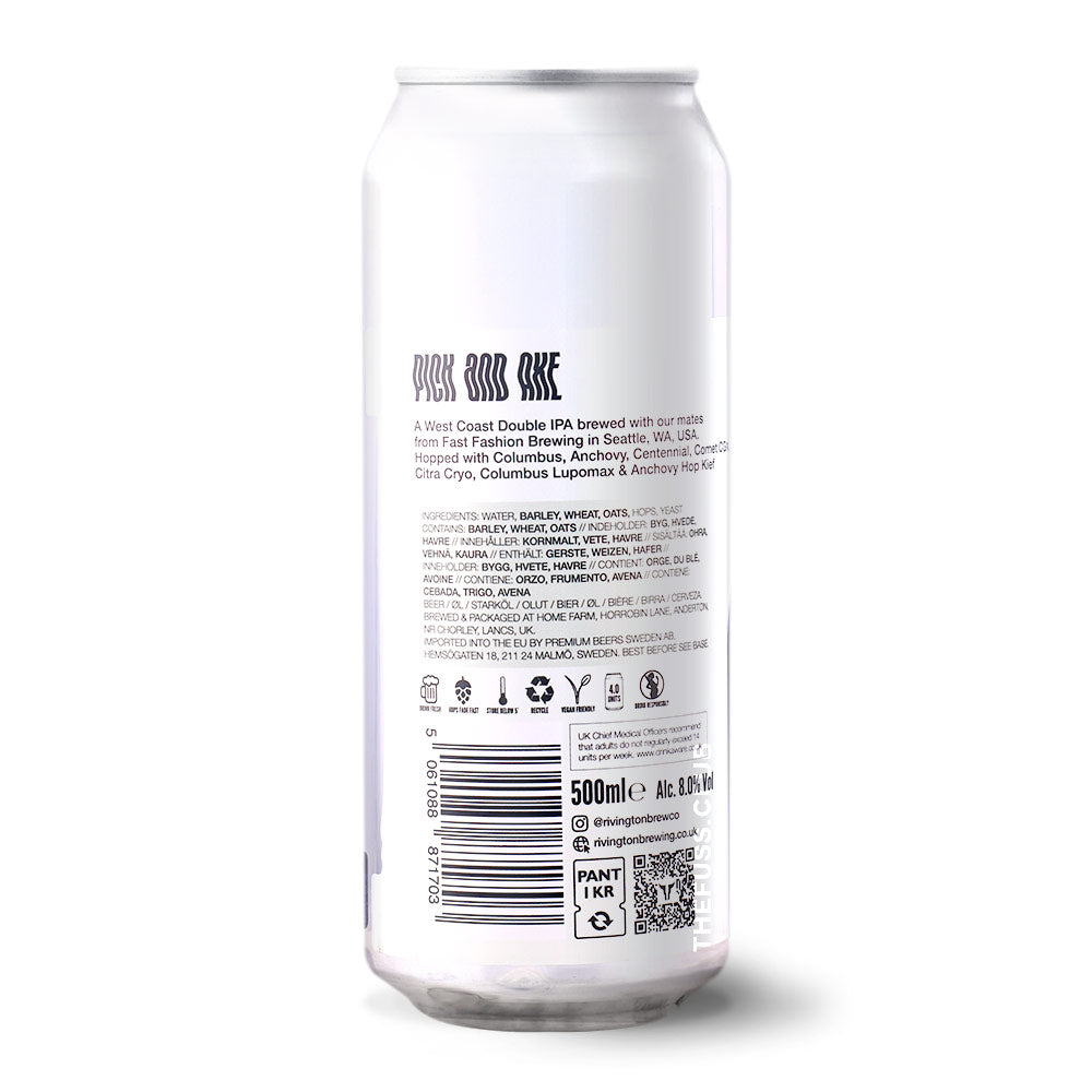Rivington Brewing Co Pick And Axe IPA - Imperial / Double craft beer home delivery UK