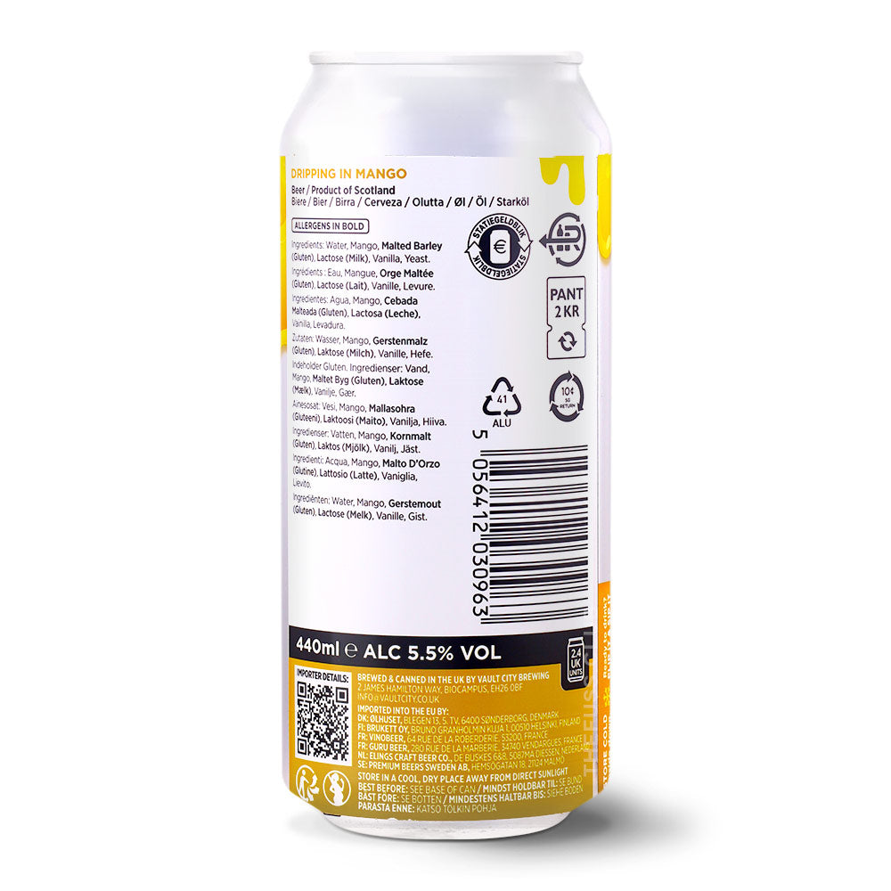 Vault City Brewing Dripping In Mango Pale Ale - Milkshake craft beer home delivery UK
