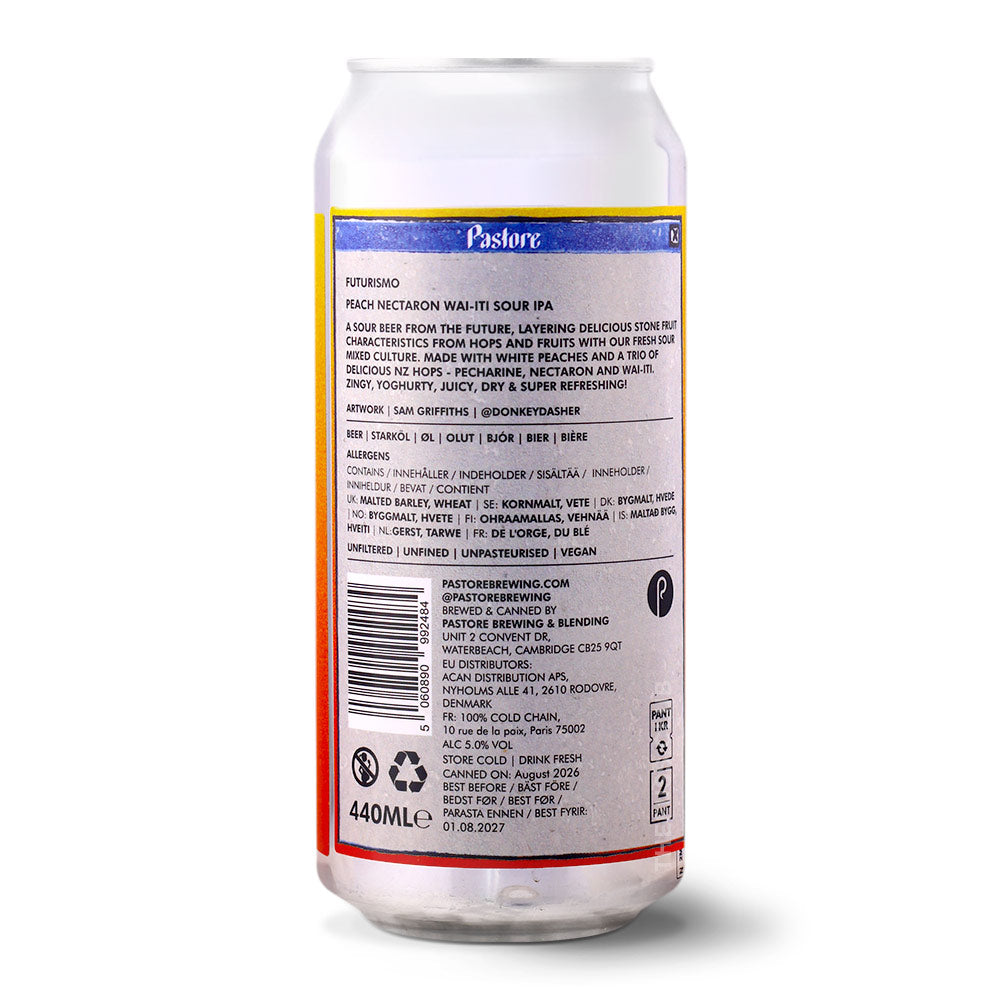 Pastore Brewing and Blending Futurismo IPA - Sour craft beer home delivery UK