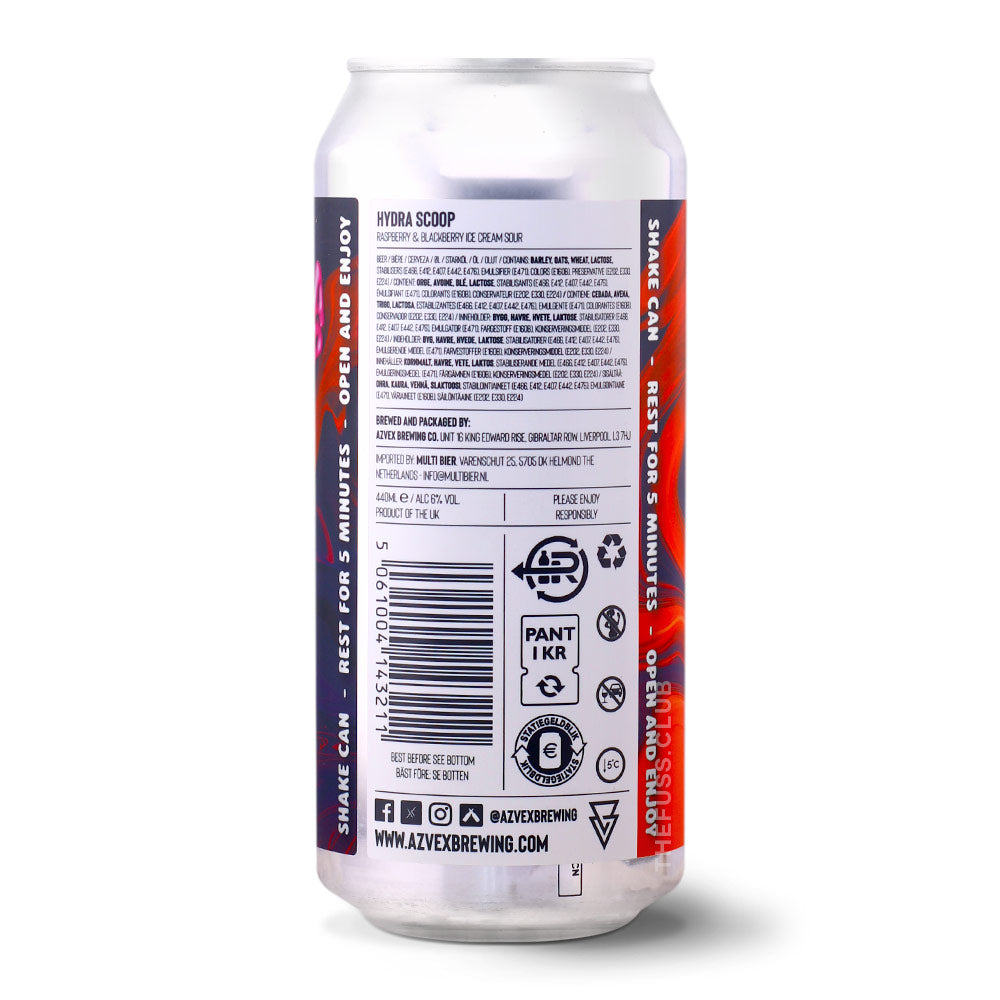 Azvex Brewing Company Hydra SCOOP - Raspberry & Blackberry Sour - Smoothie / Pastry craft beer home delivery UK