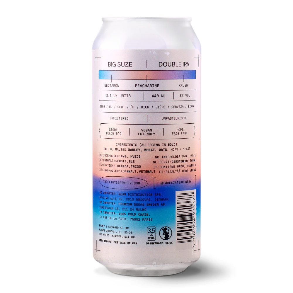 Two Flints Brewery Big Suze IPA - Imperial / Double New England / Hazy craft beer home delivery UK