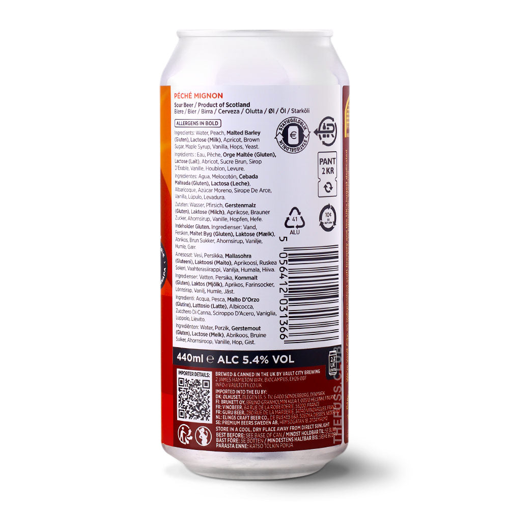 Vault City Brewing Péché Mignon Sour - Smoothie / Pastry craft beer home delivery UK