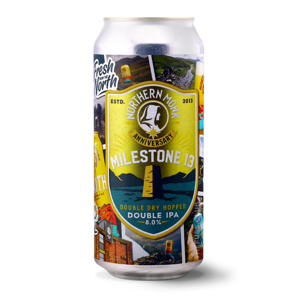 Northern Monk Milestone 13th Birthday DIPA IPA - Imperial / Double New England / Hazy craft beer home delivery UK