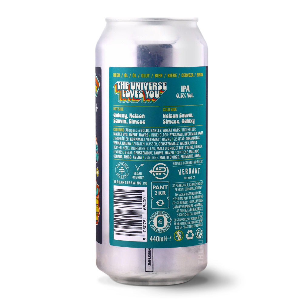 Verdant Brewing Co The Universe Loves You IPA - New England / Hazy craft beer home delivery UK