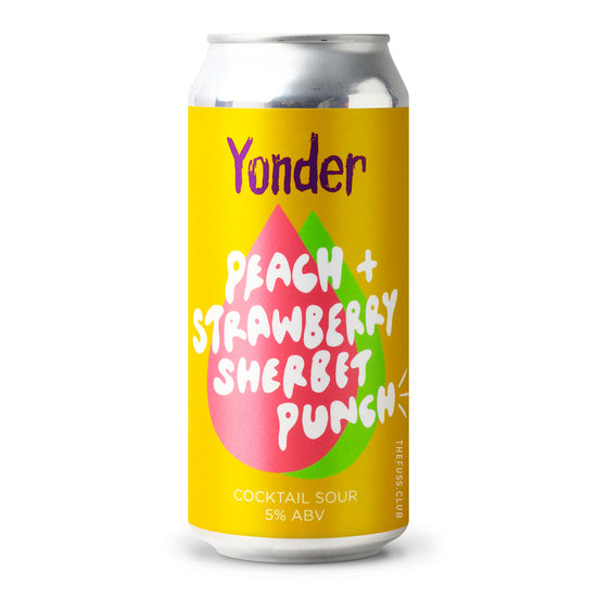 Yonder Brewing | Peach + Strawberry Sherbet Punch, 5% | Craft Beer