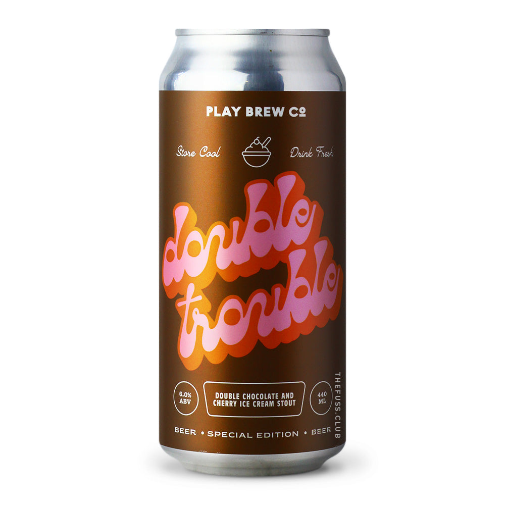 Load image into Gallery viewer, PLAY BREW CO̠ | Double Trouble Ice Cream Stout, 6% | Craft Beer
