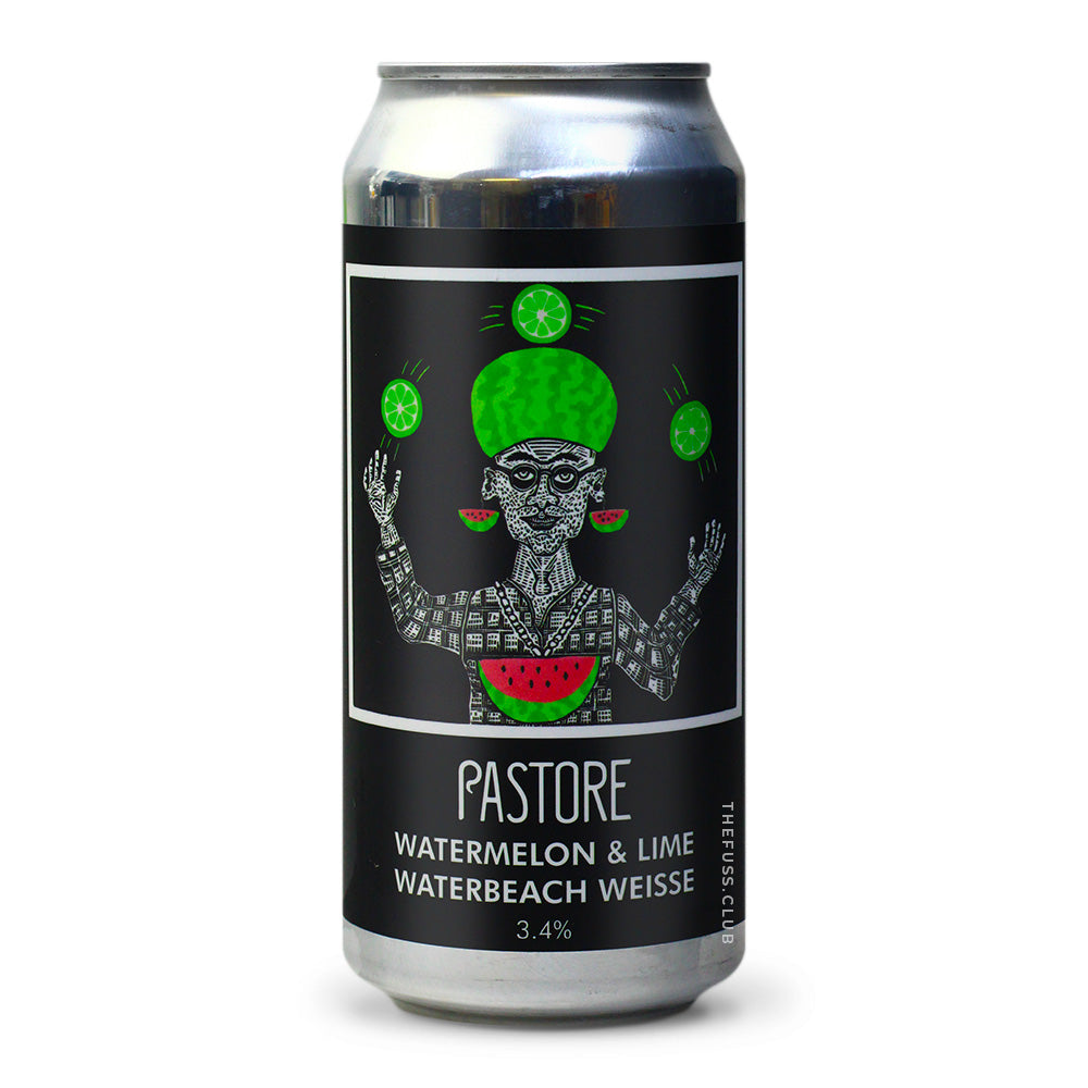 Load image into Gallery viewer, Pastore Brewing and Blending | Watermelon &amp;amp; Lime Waterbeach Weisse, 3.4% | Craft Beer
