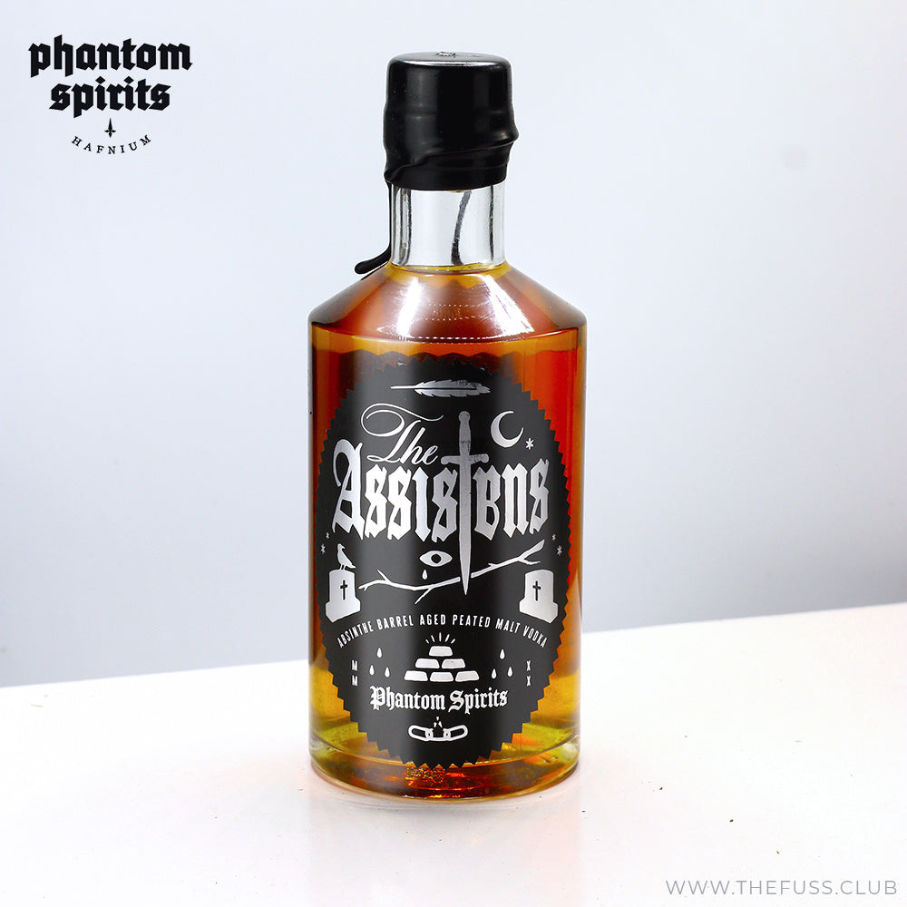 Load image into Gallery viewer, Phantom Spirits | The Assistens: Absinthe Barrel Aged Peated Malt Vodka, 44.0% | Craft Spirits
