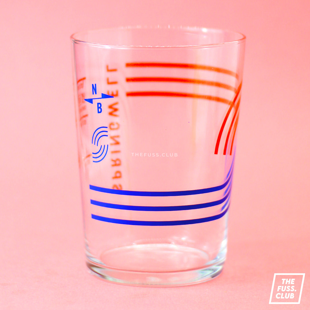 Load image into Gallery viewer, North Brewing Co. | Springwell Tumbler - 2/3 Pint, Blue + Red Print | Craft Merch
